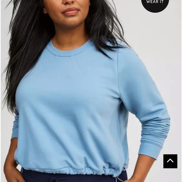 NWT! Torrid Supersoft Fleece Bungee Sweatshirt. 1X - Picture 4 of 8